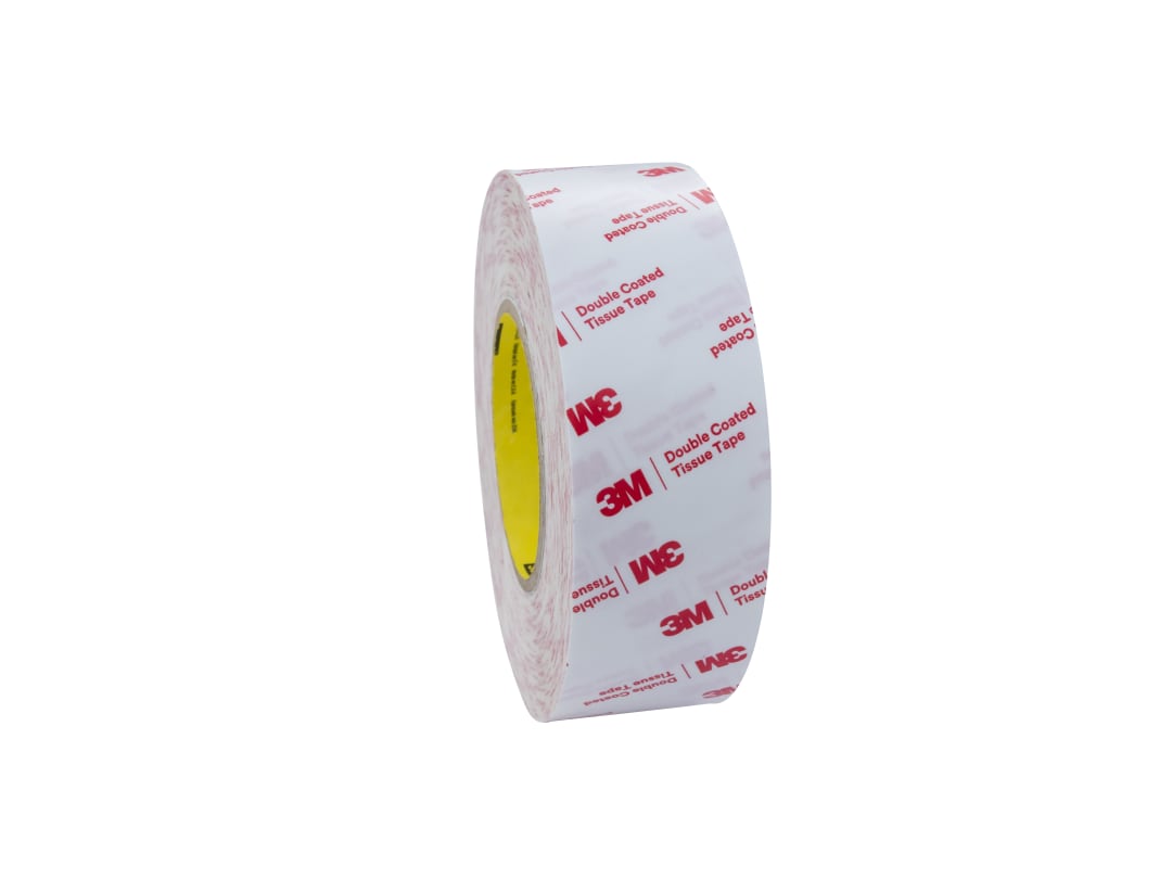 3M™ Doppelseitiges Klebeband mit Papiervlies-Träger 56215, Transparent, 50 mm x 50 m
