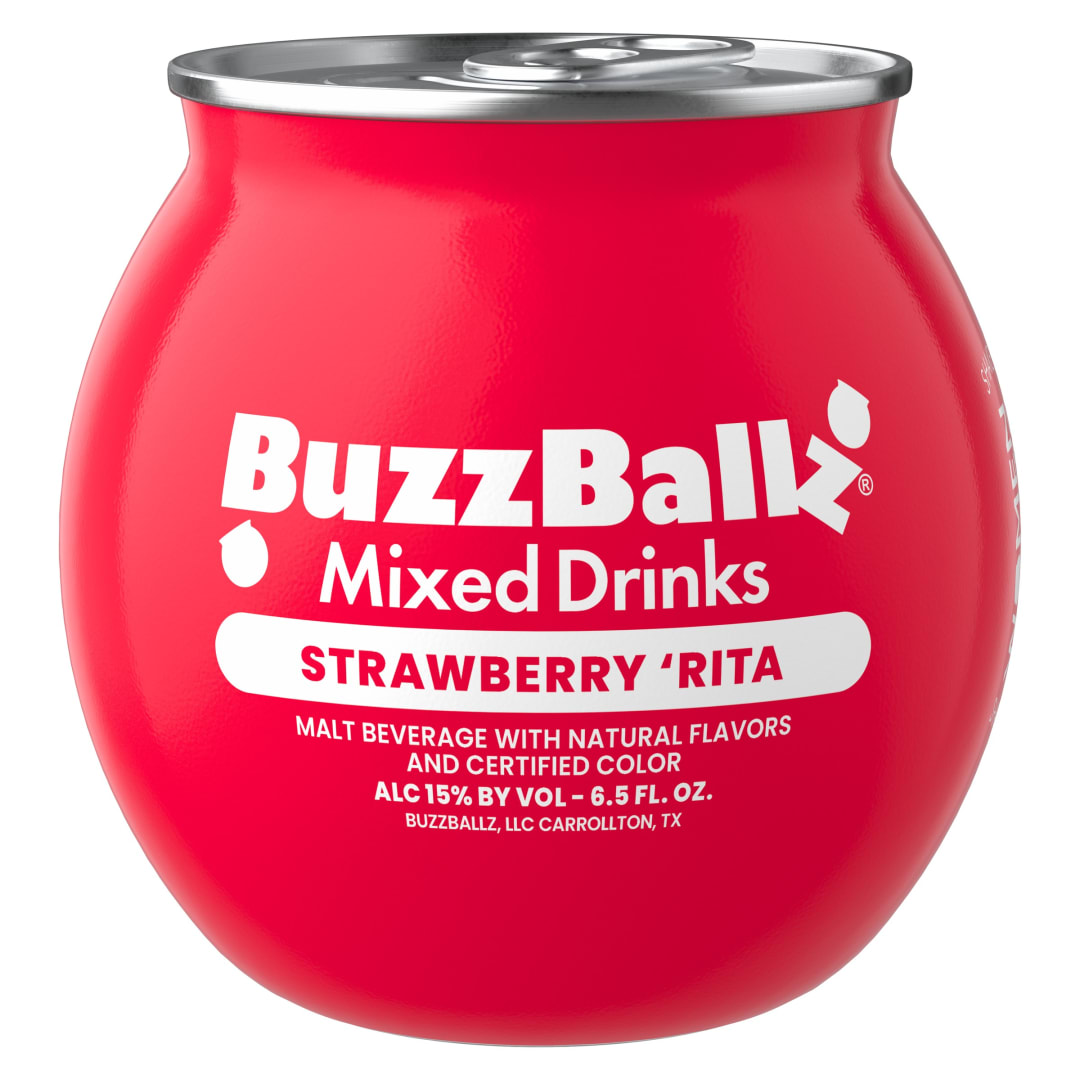 BuzzBallz Strawberry Rita Malt Beverage 6.5fl oz 30 Proof
