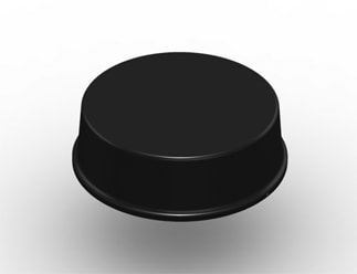 3M™ Bumpon™ SJ6148 Elastikpuffer, Schwarz, 20,0 x 6,2 mm, Klebstoff Synthetischer Kautschuk R-25