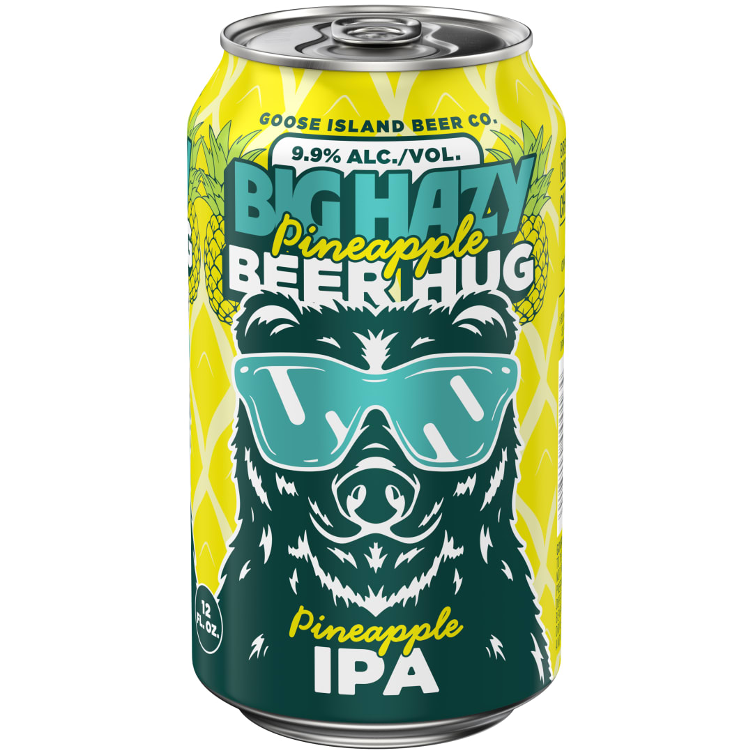 Goose Island Big Hazy Pineapple Beer Hug Imperial IPA, 12 fl oz Can