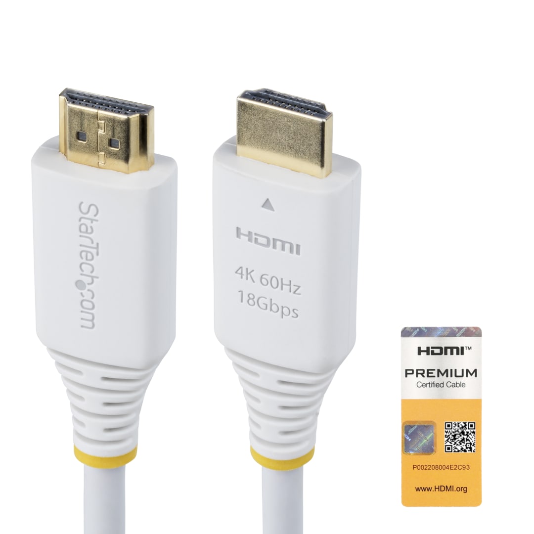 10ft HDMI 2 0 Cable M M 4k60 HDR White