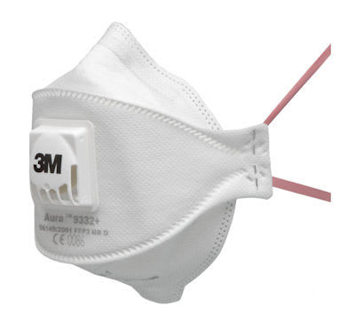 3M™ Aura™ Partikül Solunum Maskesi, FFP3, Valfli, 9332+