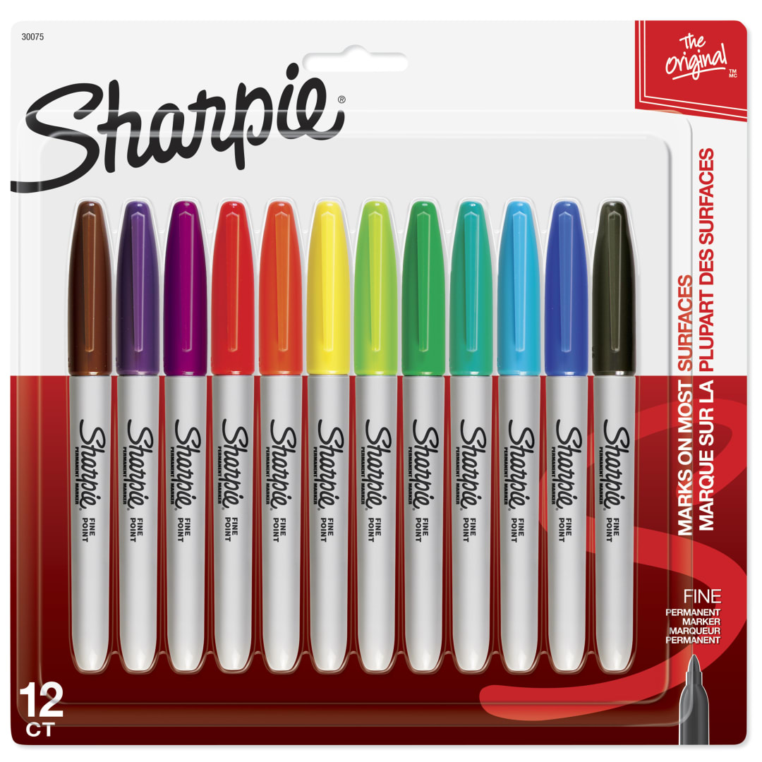 SHARPIE FINE 12 CLR SET CARDED