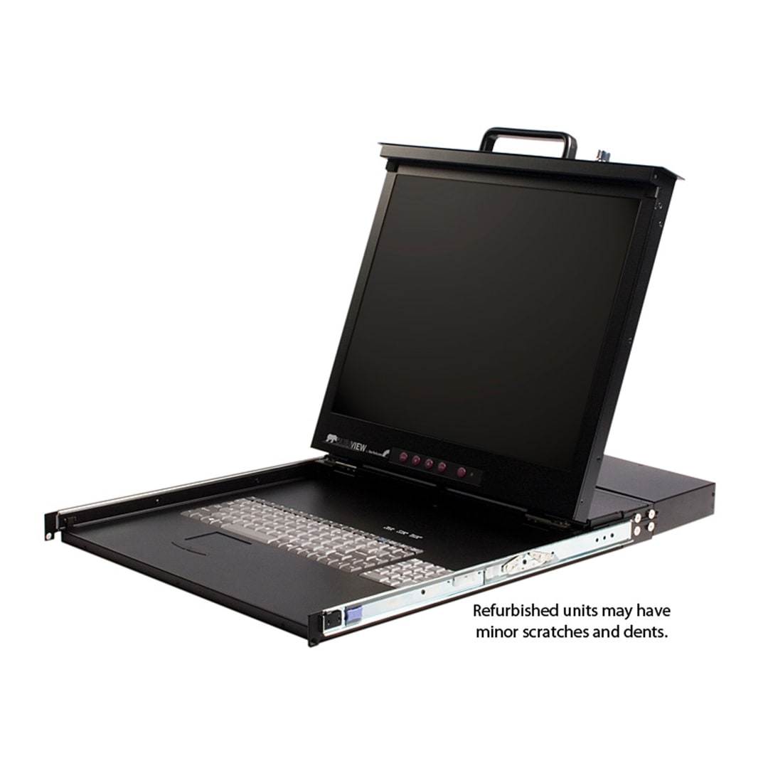 Refurbished 17 in. Rackmount LCD Console with 16 - port