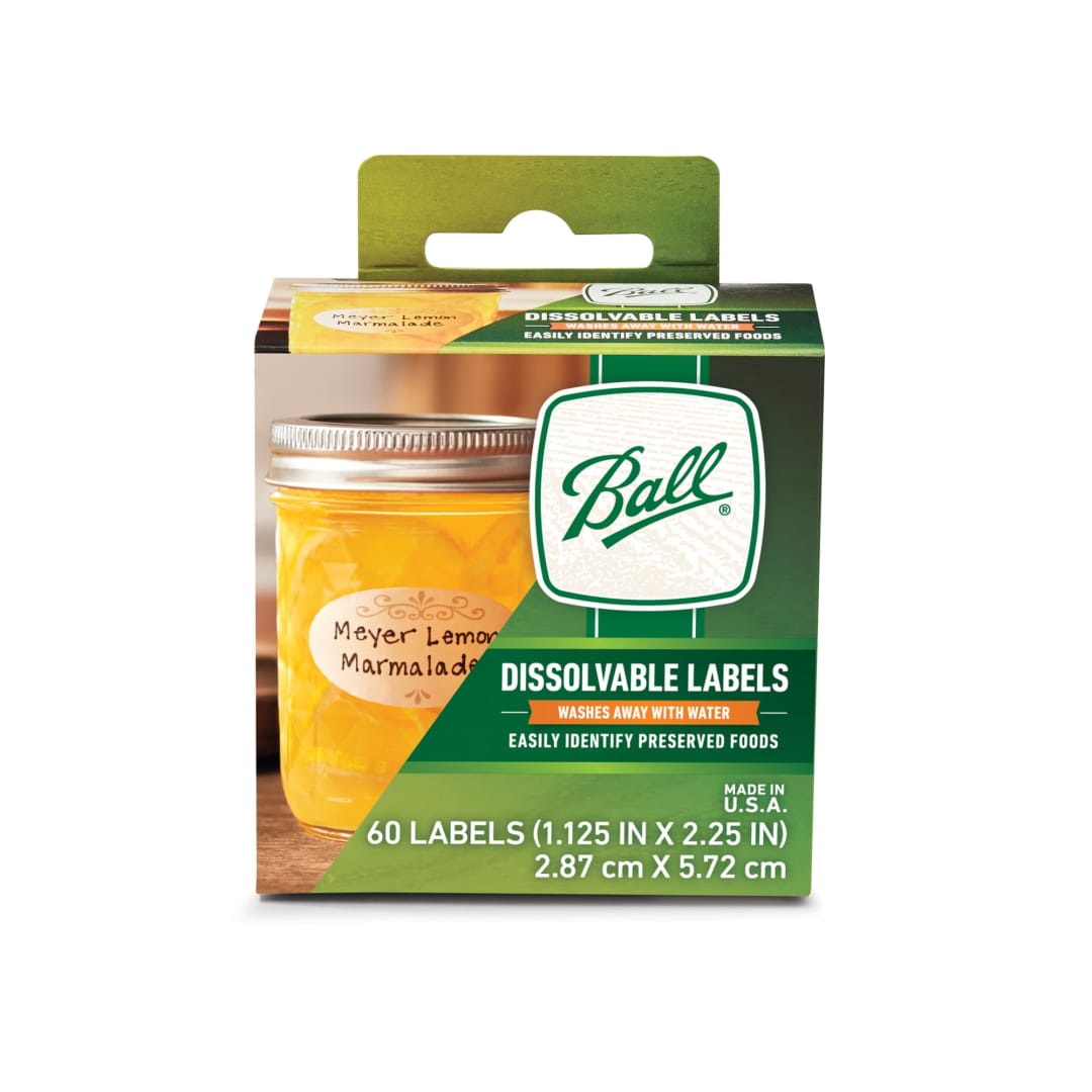 Ball Dissolvable Canning Jar Labels: Box of 60