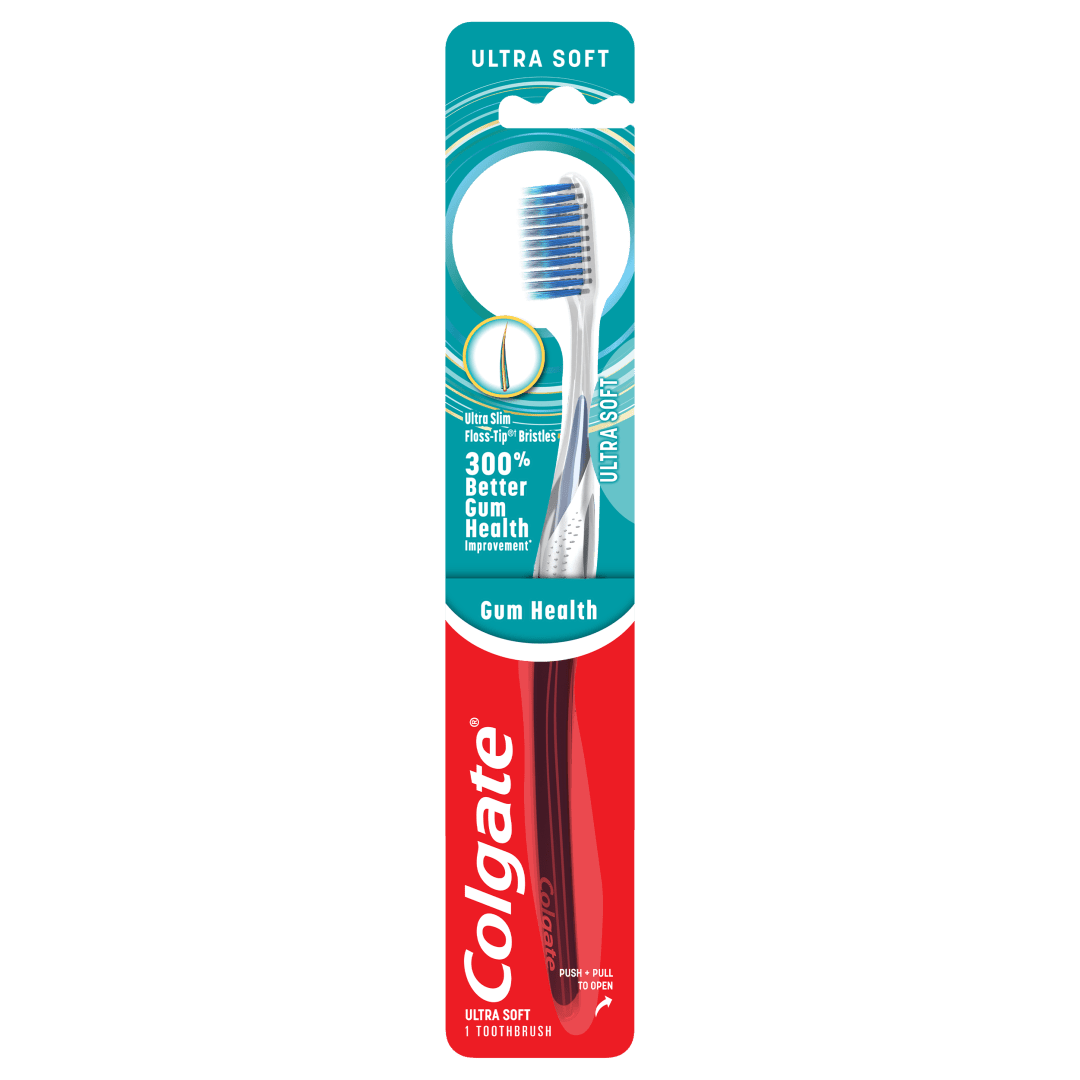 Colgate Gum Health Extra Soft Toothbrushes with Floss-Tip Bristles - 4 Count
