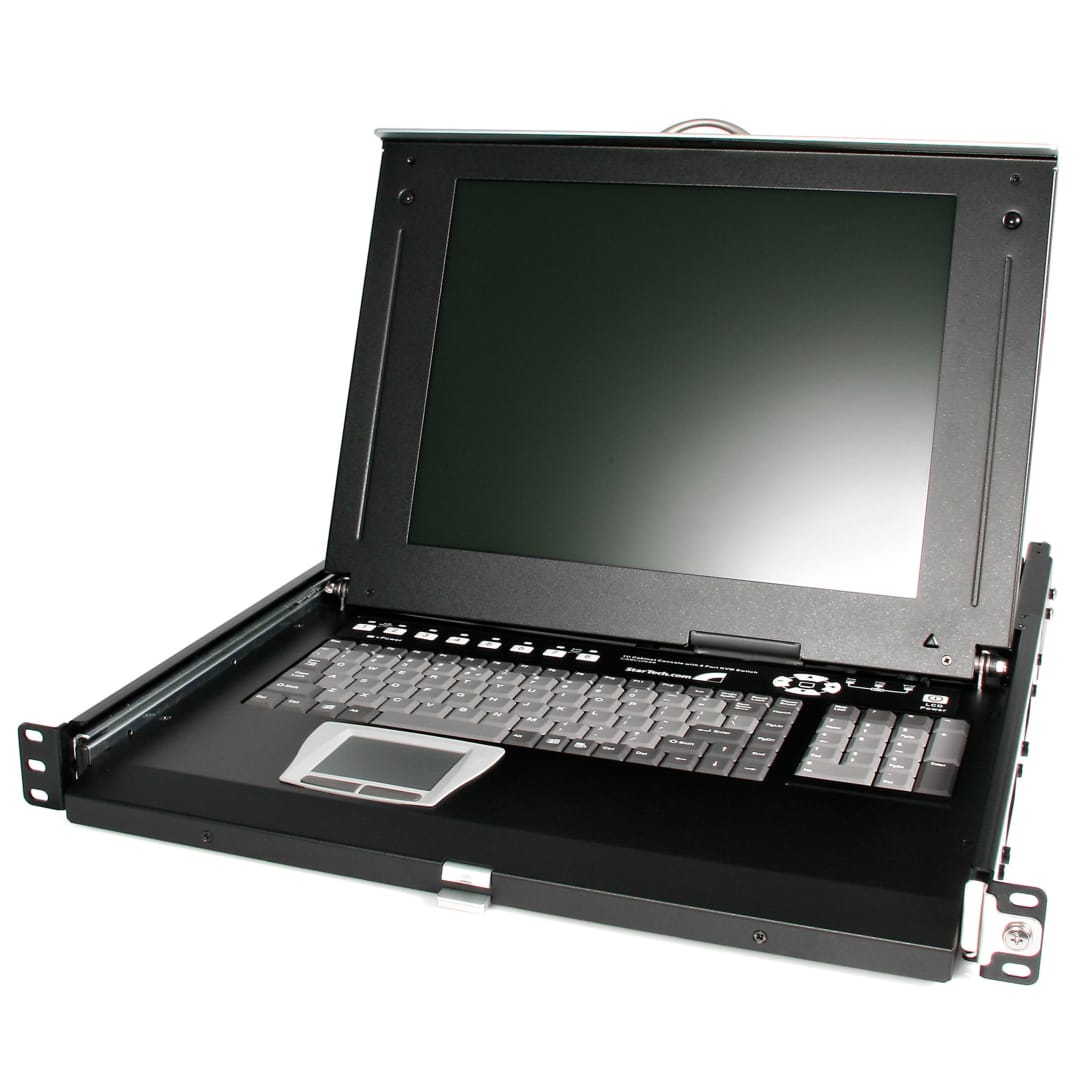 Refurbished 1U Cabinet Console with 8 Port KVM Switch