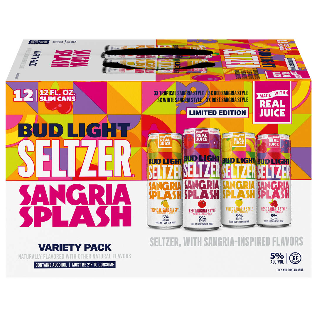 Bud Light Seltzer Sangria Splash Variety Pack, 12 Pack 12 fl. oz. Cans