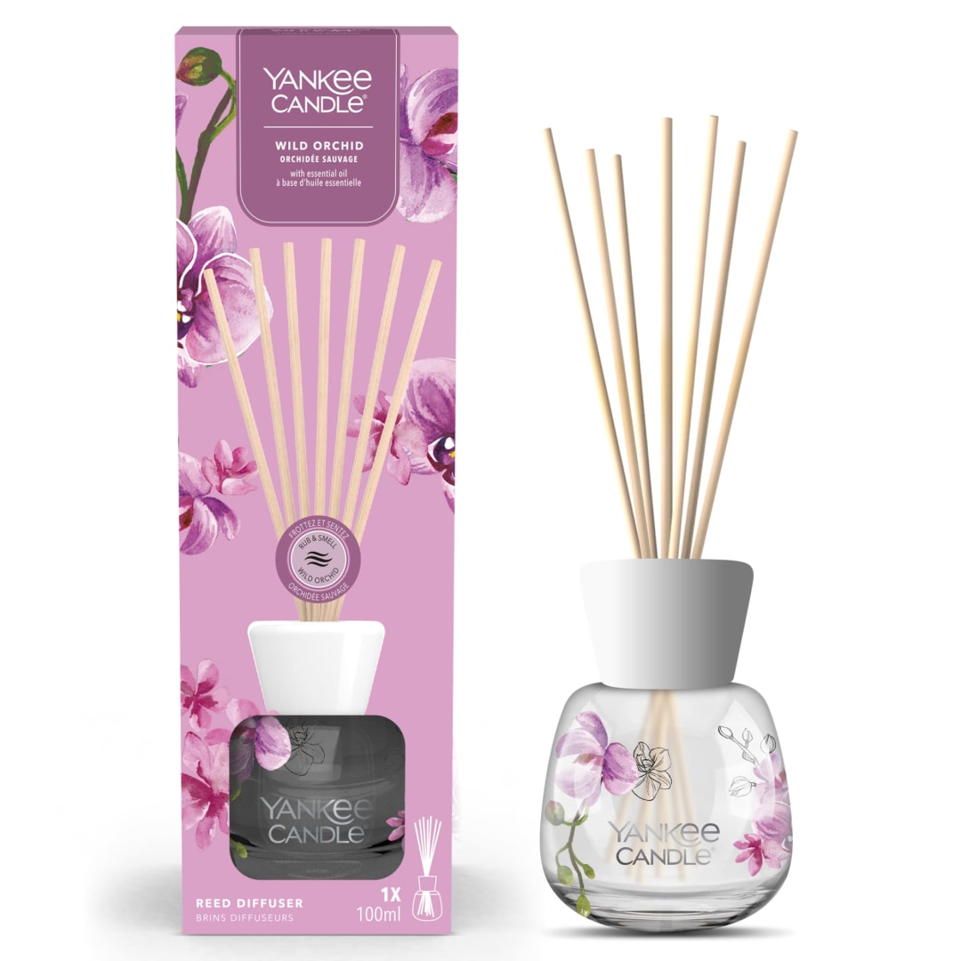 Yankee Candle® Signature Reed Diffuser | Wild Orchid | 100ml | Up to 6 Weeks of Fragrance | Perfect Gifts for Women