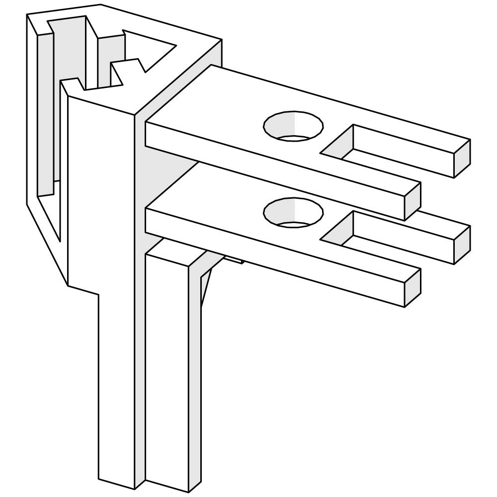 Door Panel Connector 4/Black