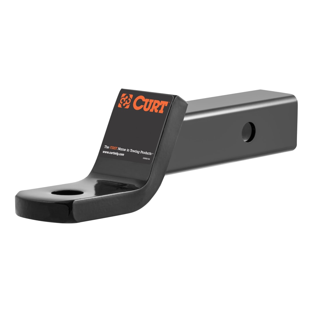 CURT Class 3 Trailer Hitch Ball Mount, Imported, Fits 2-Inch Receiver, 7,500 lbs, 1-Inch Hole, 2-In Drop, 3/4-Inch Rise #45830
