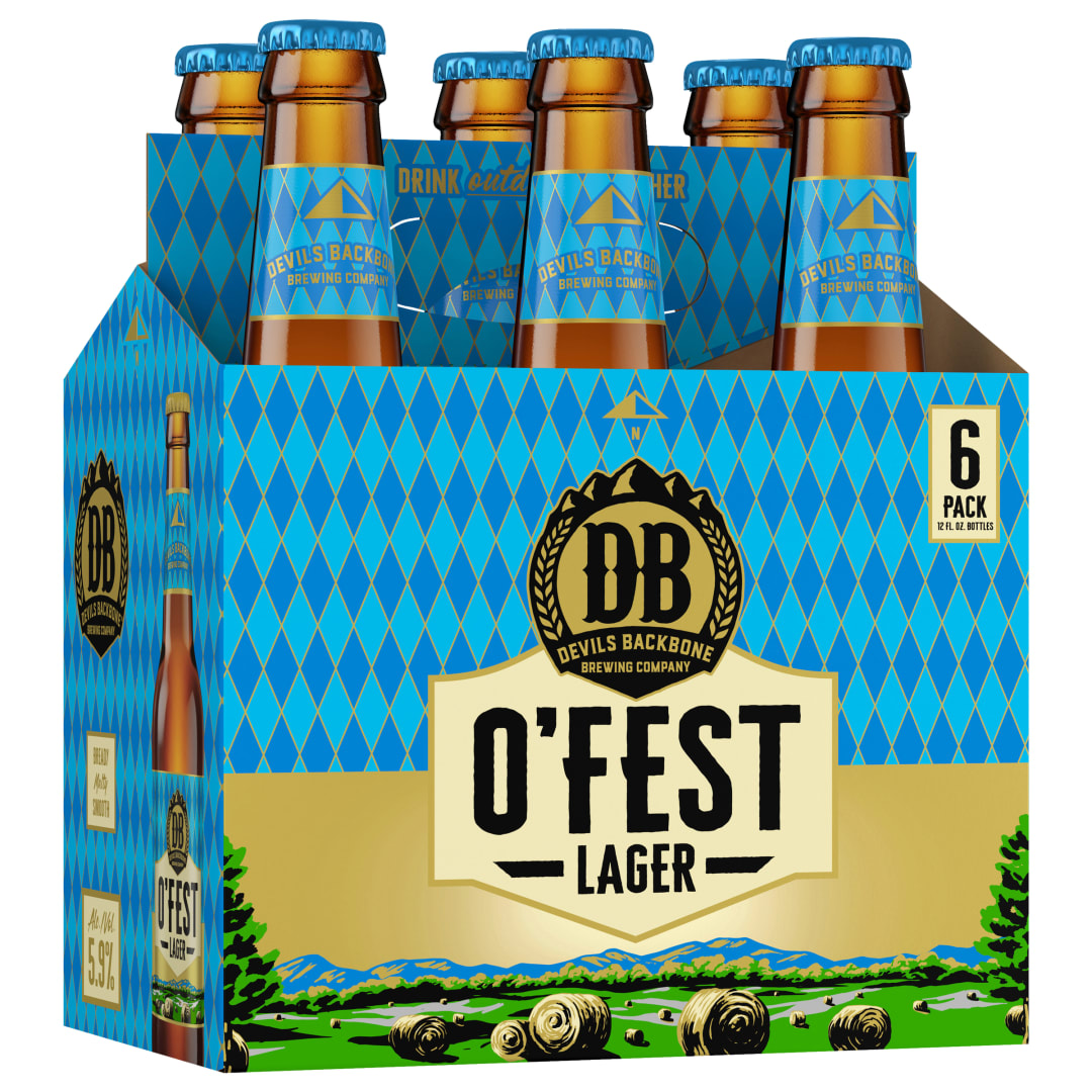 Devils Backbone Brewing Company O'Fest Lager Beer 6 - 12 fl oz Bottles