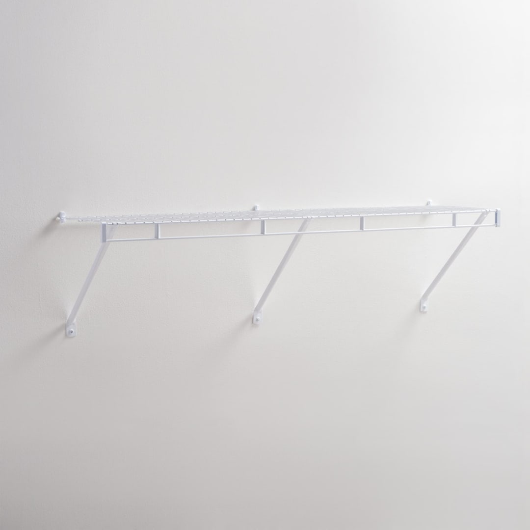 Rubbermaid 4' Wardrobe Prepack ShelfWhite