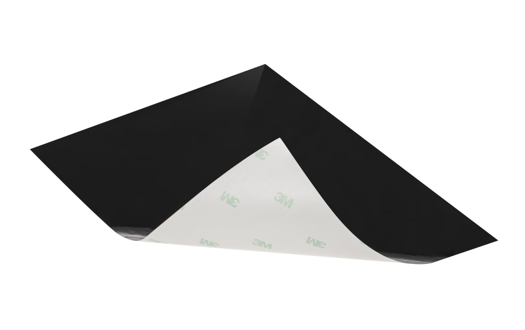 3M™ Laser Markable Label Material 7846, Black/White Gloss, 120 mm x 300 m