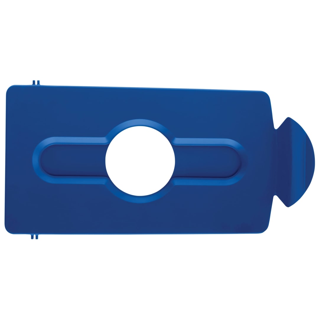 Slim Jim® Recycling Station Bottles/Cans Lid Blue