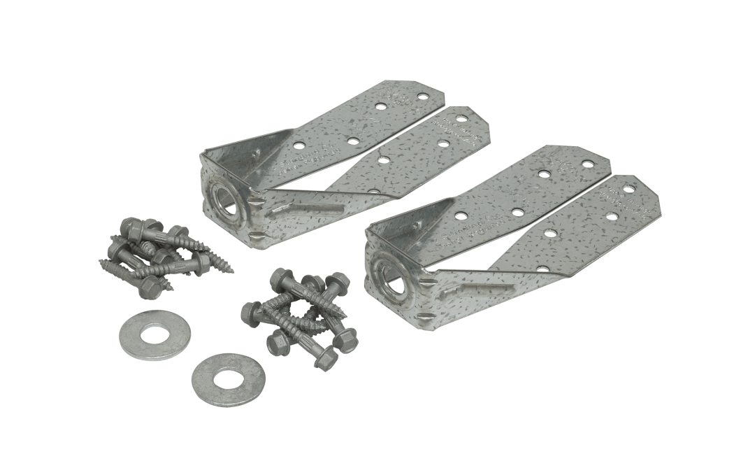Simpson Strong-Tie DTT2Z DTT2Z® ZMAX® Galvanized Deck Tension Tie for 2x with 1-1/2 in. SDS Screws (Pack of 20)