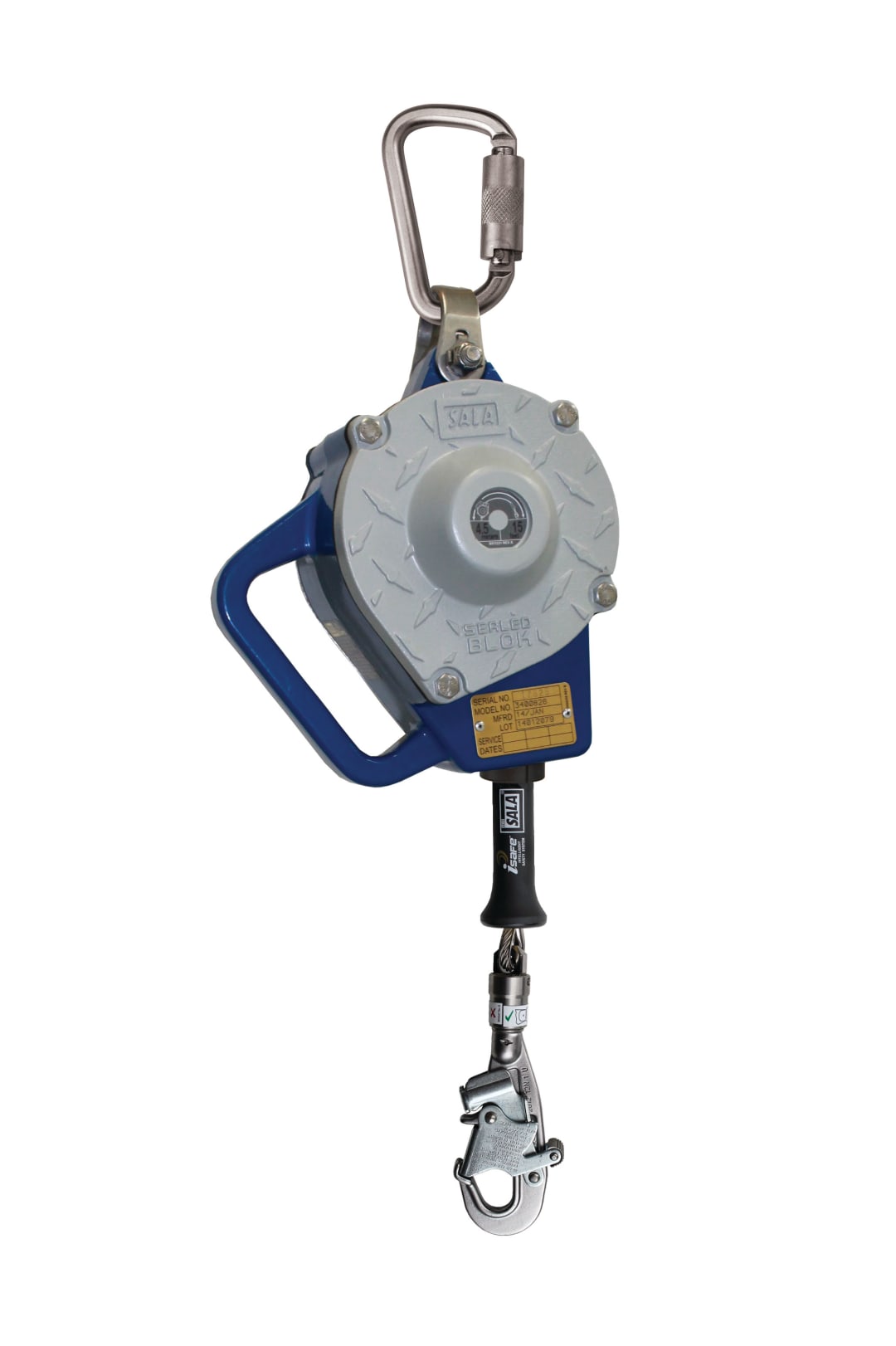 3M™ DBI-SALA® Sealed-Blok™ Self-Retracting Lifeline, Stainless Steel Cable, 9.00 m, 3400805