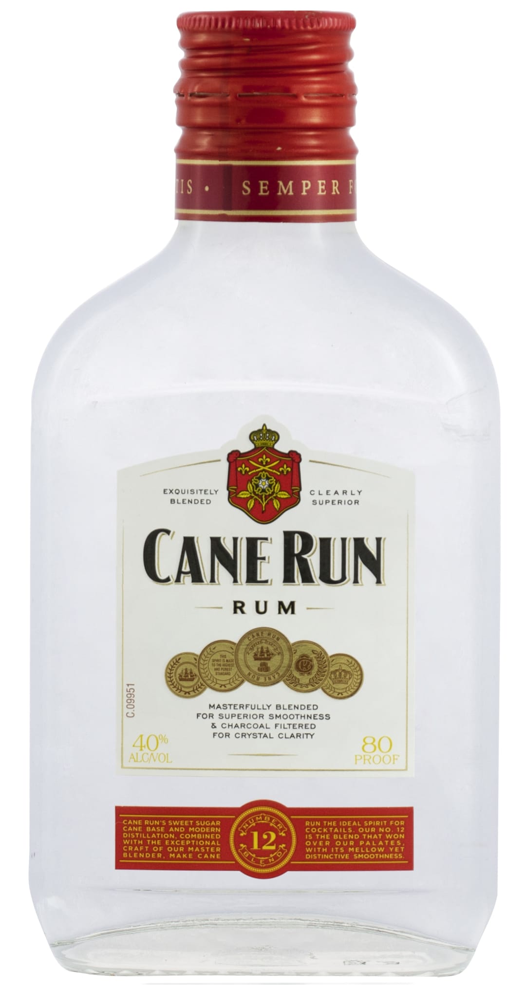 Cane Run White Rum 200ml 80 Proof