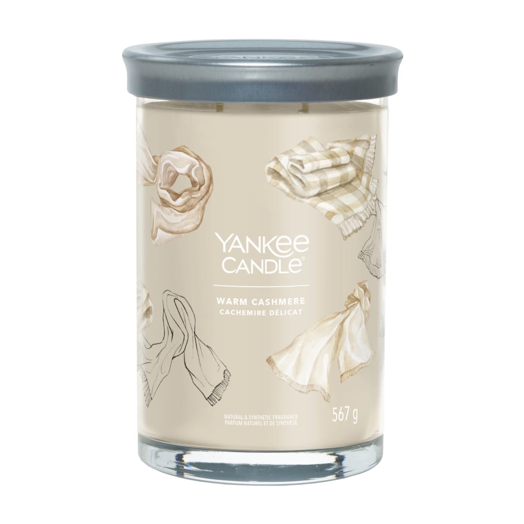 Yankee Candle® Signature Scented Candle | Warm Cashmere Large Tumbler Candle with Double Wicks | Soy Wax Blend