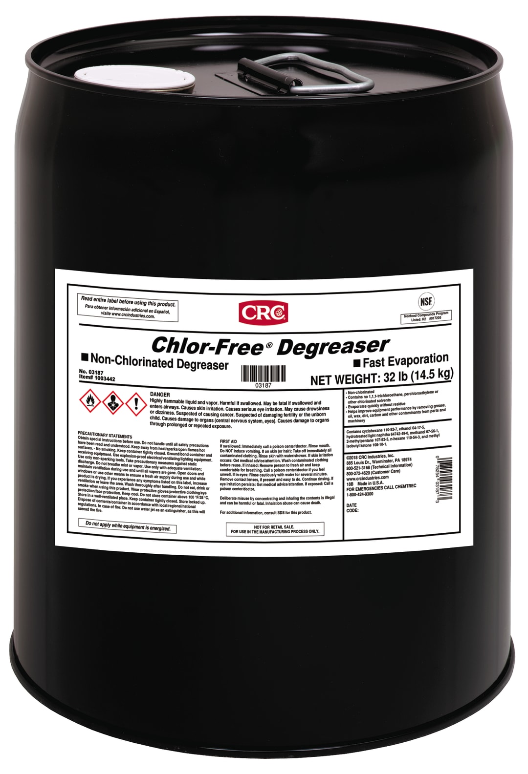 CRC Chlor-Free Degreaser 1X5GL