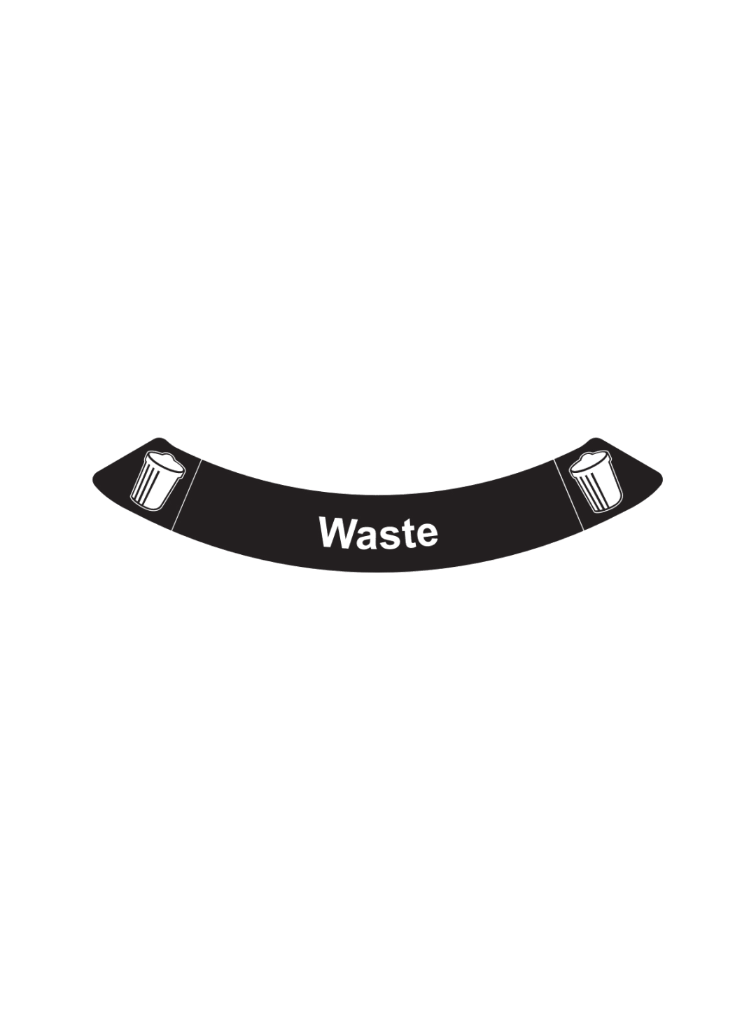  BOKA - Label - Waste - Black