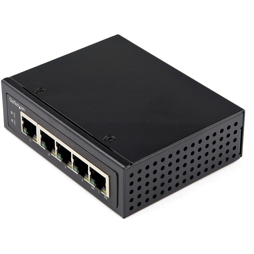 Industrial Grade Compact Flat Switch 10 100 1000 Mbps 4 1 R
