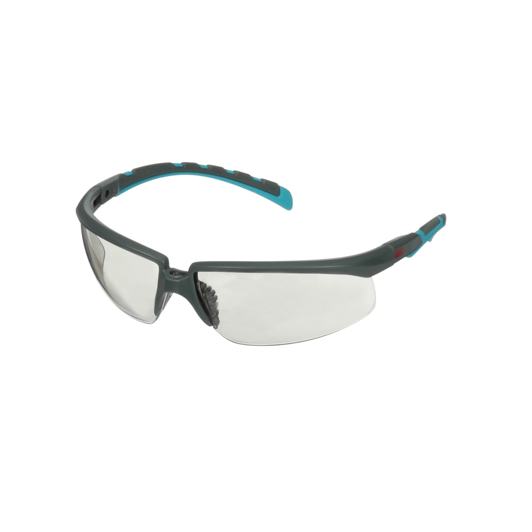 3M™ Solus™ 2000 Serisi, S2007SGAF-BGR, Gri/Mavi-Yeşil Saplar, Scotchgard™ Buğu Önleyici Kaplama, I/O Gri AF-AS lens, 20/Kutu
