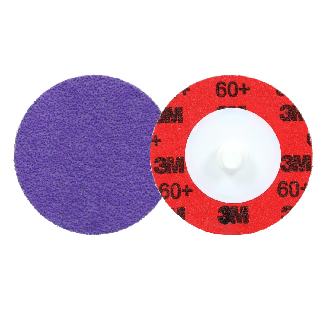3M™ Cubitron™ 3 Roloc™ Dayanıklı Kenar Diski 1184F, 60+ YF-weight, TR, Purple, 51 mm, 50/Carton, 200 ea/Case