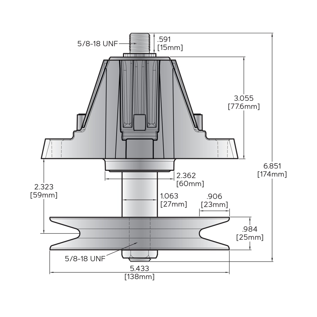 Spindle Assembly, Cub Cadet / MTD 918-06978