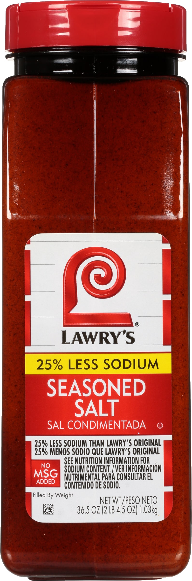 Lawry's® 25% Less Sodium Seasoned Salt, 36.5 oz