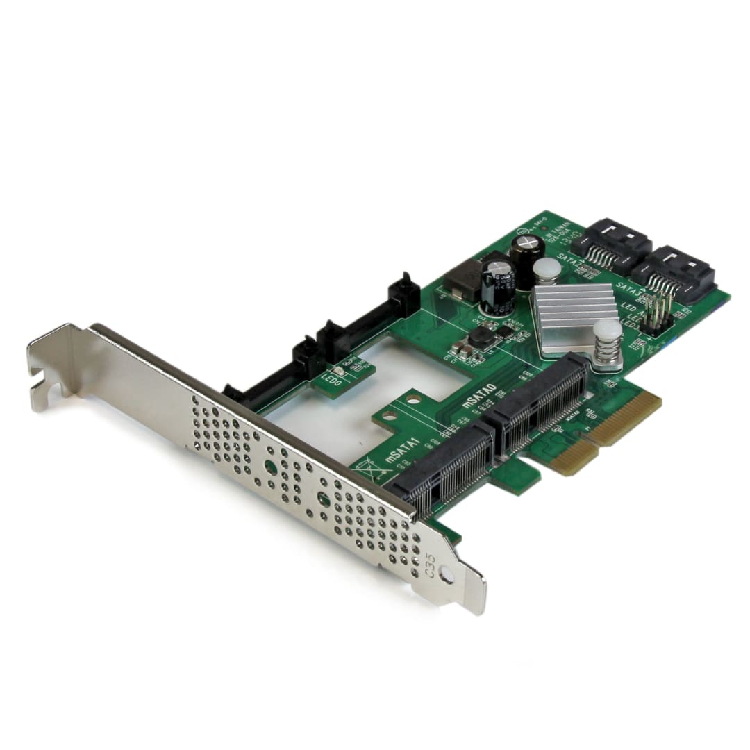 PCIe 2xmSATA and 2xSATA controller card