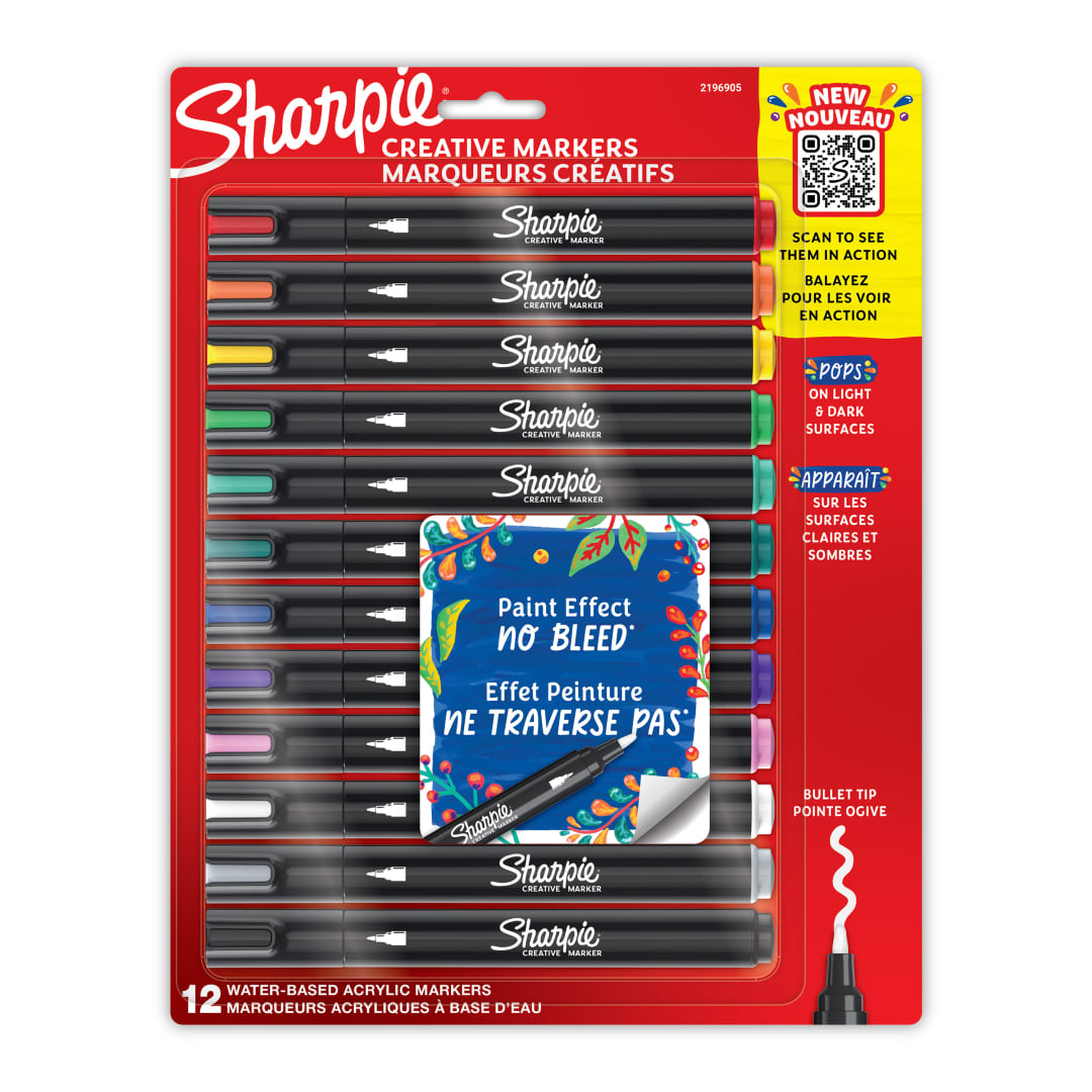 SHARPIE ACRYLIC CREATMKR BULL ASST BL12