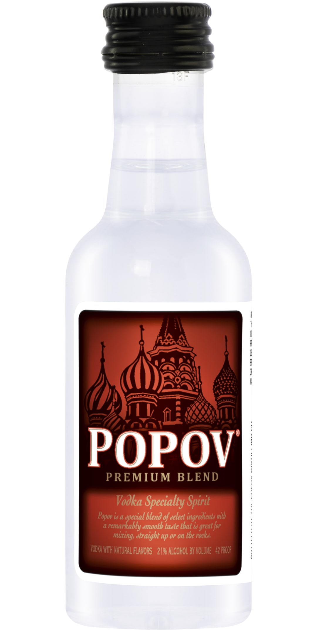 Popov Vodka 50ml 42 Proof