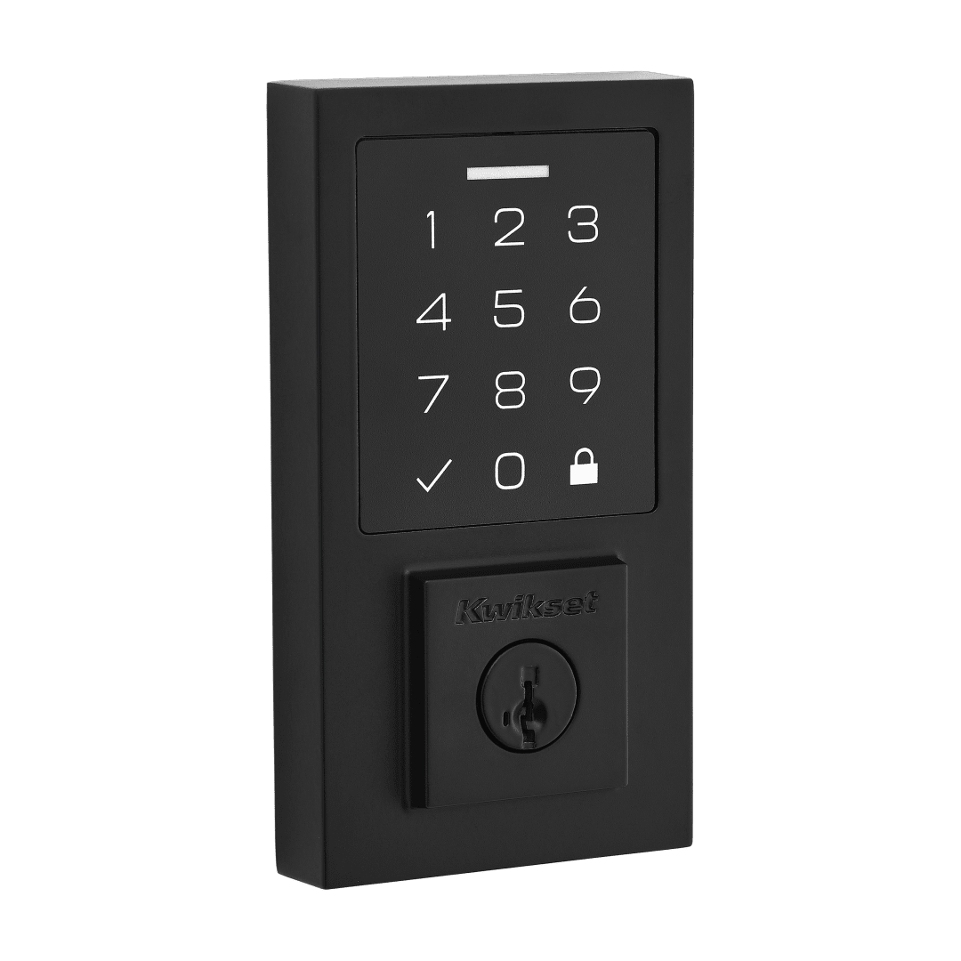 SmartCode 270 Contemporary Touchpad Electronic Deadbolt featuring SmartKey Security™ in Matte Black