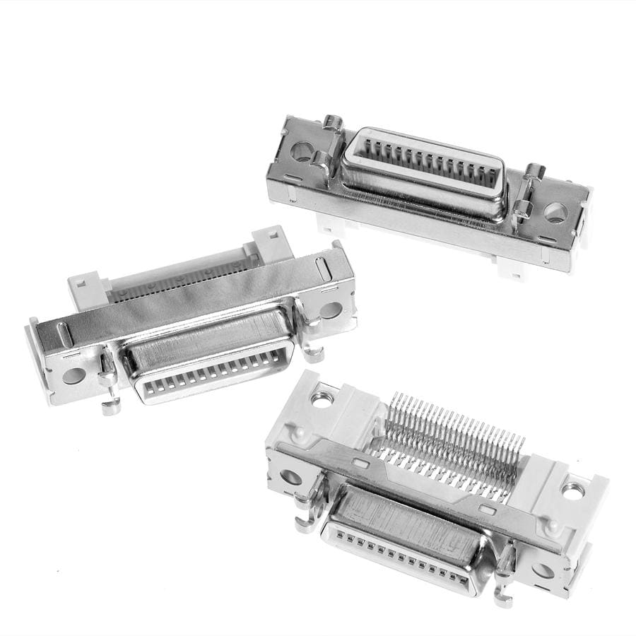 3M™ 10226-1A10, Buchsenstecker für die Leiterplattenmontage MDR, 180° gerade, 26-pol, 102 Serie, 1,27 mm, 0,50 µm Au
