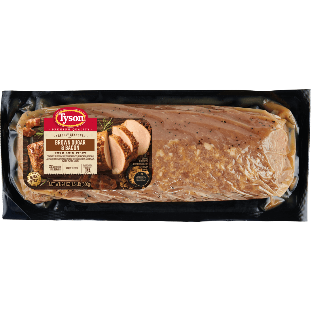 Tyson® Seasoned Pork Loin Filet, Brown Sugar & Bacon