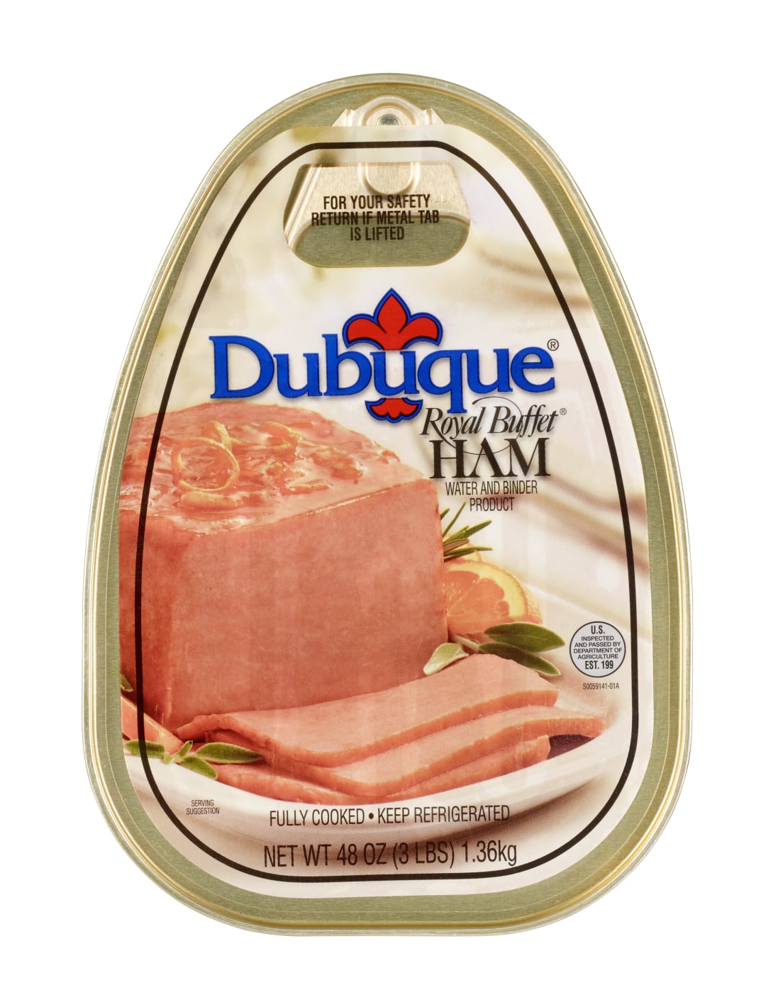 DUBUQUE Royal Buffet Canned Ham 3 lb