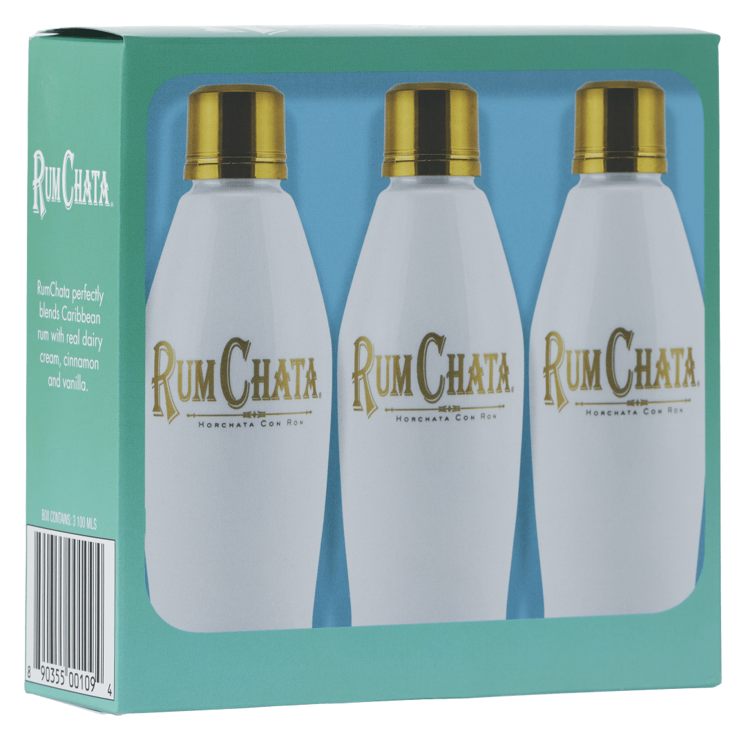 RumChata Original Made With Premium Caribbean Rum 100ml Bottle, 3 Pack