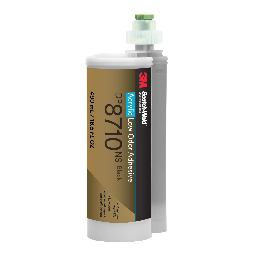 3M™ Scotch-Weld™ Az Kokulu Akrilik Yapıştırıcı DP8710NS, Siyah, 490 ml Duo- Pak
