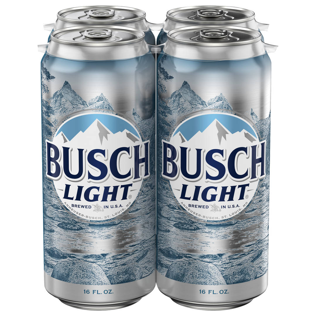 Busch Light Beer, 4 Pack 16 fl. oz. Cans, 4.1% ABV
