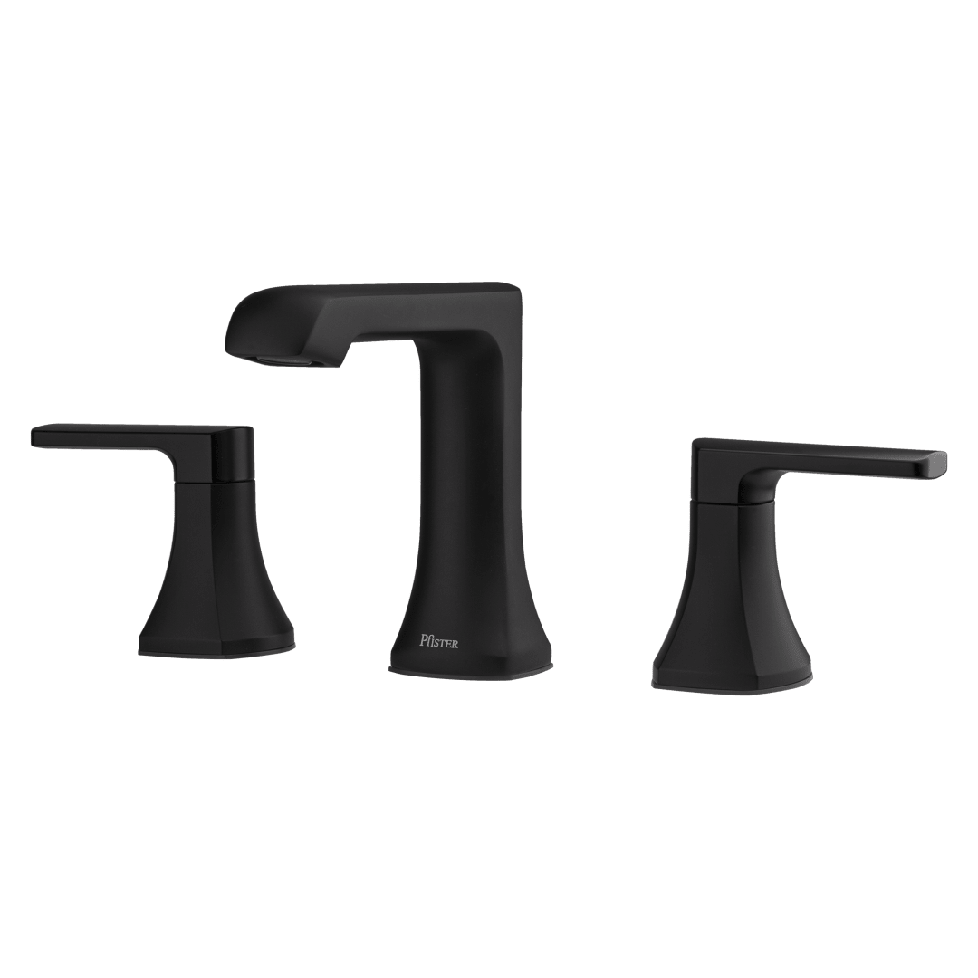 Penn 2-Handle 8" Widespread Bathroom Faucet in Matte Black