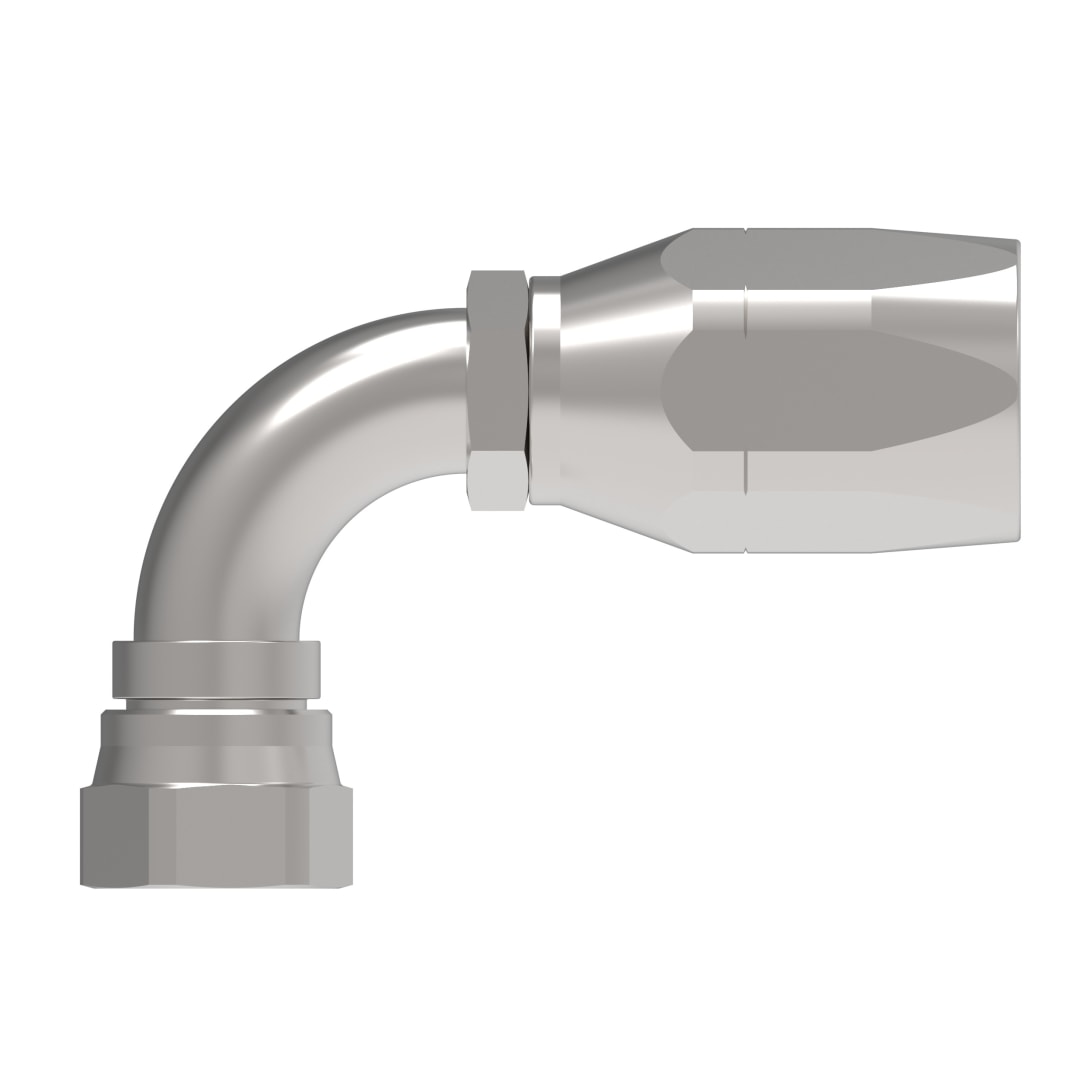 Aeroquip 1in Female JIC 90deg X 1in 100r2 Reusable