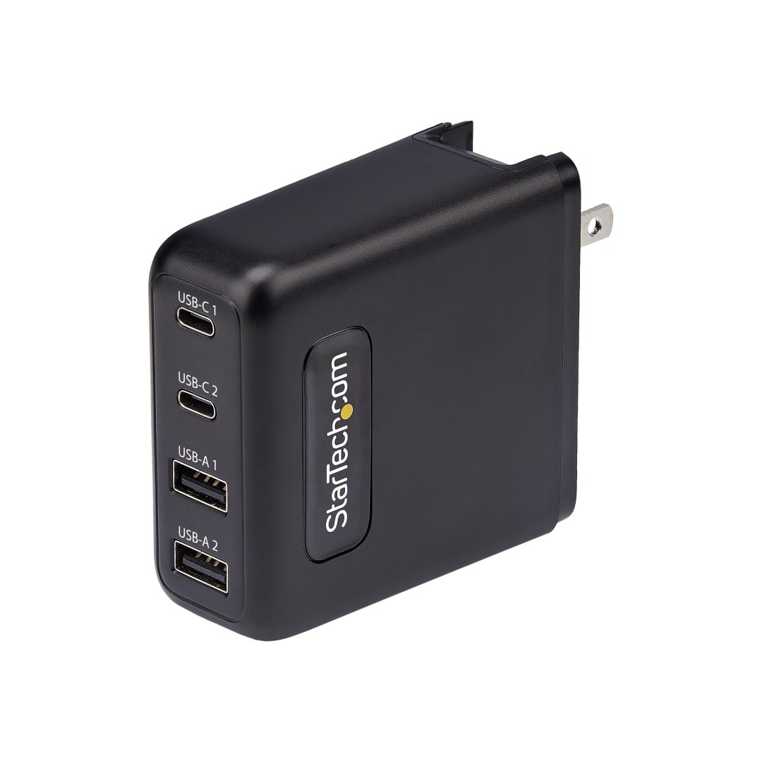 100W 2x USB-C, 2x USB-A GaN Charger - 2210GCN-, No Cable