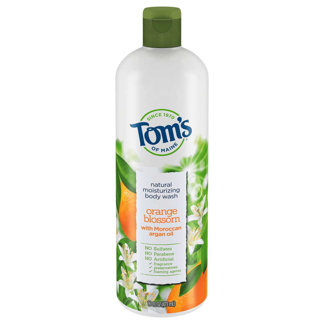 Tom's of Maine Body Wash, Body Wash for Women, Natural Body Wash, Orange Blossom, 16 Ounce, 1-Pack