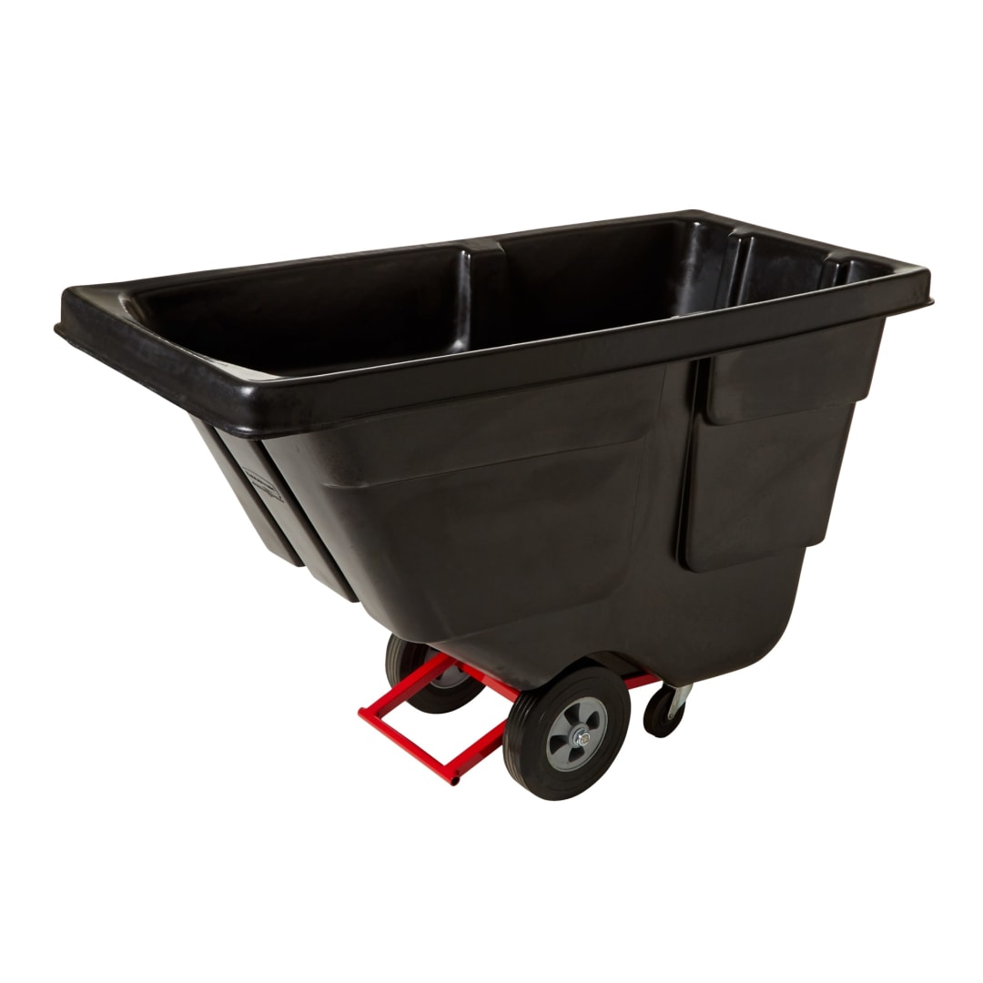 ROTOMOLDED TILT TRUCK, UTILITY DUTY, 1/2 CUBIC YARD, BLACK