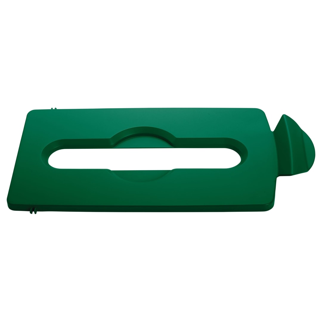 Slim Jim® Recycling Station Paper Slot Lid Green