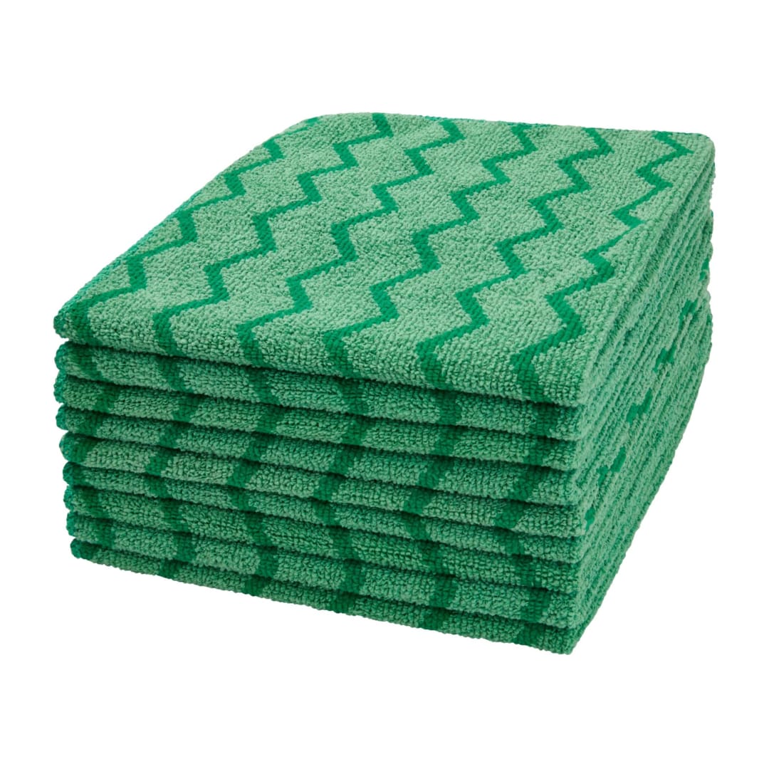 Rubbermaid Commercial Products HYGEN 16" x 16" Microfiber Cloth, Green