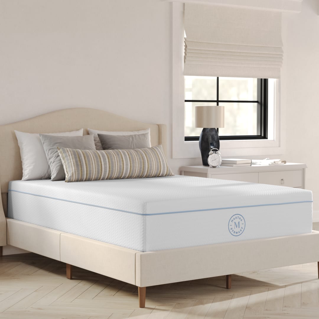 SleepComplete 12 Inch Full Medium Dual-Action Cooling Gel and Green Tea Memory Foam Mattress with Soft Breathable Recycled Jacquard Quilted Top