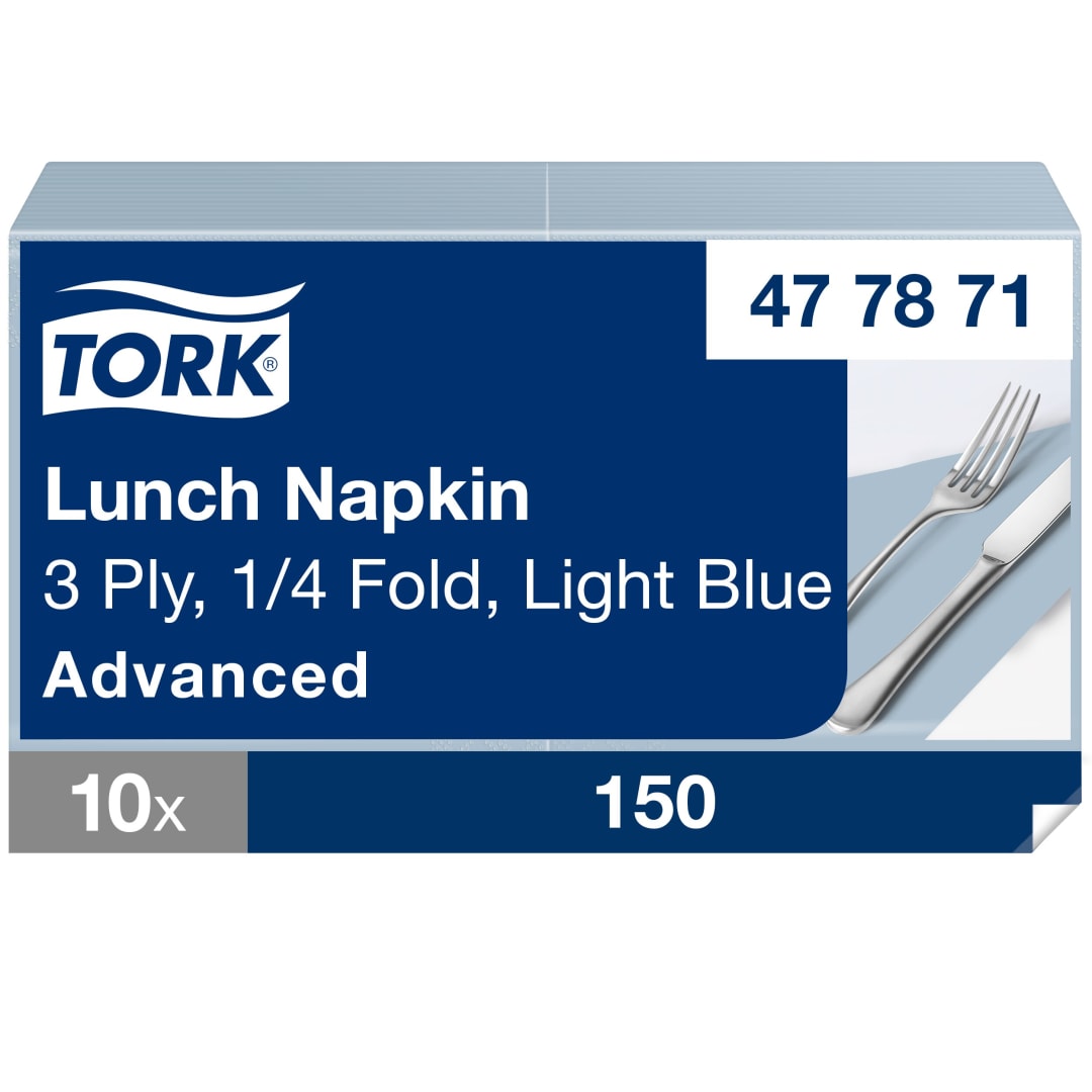 Tork Soft Light Blue Lunch Napkin