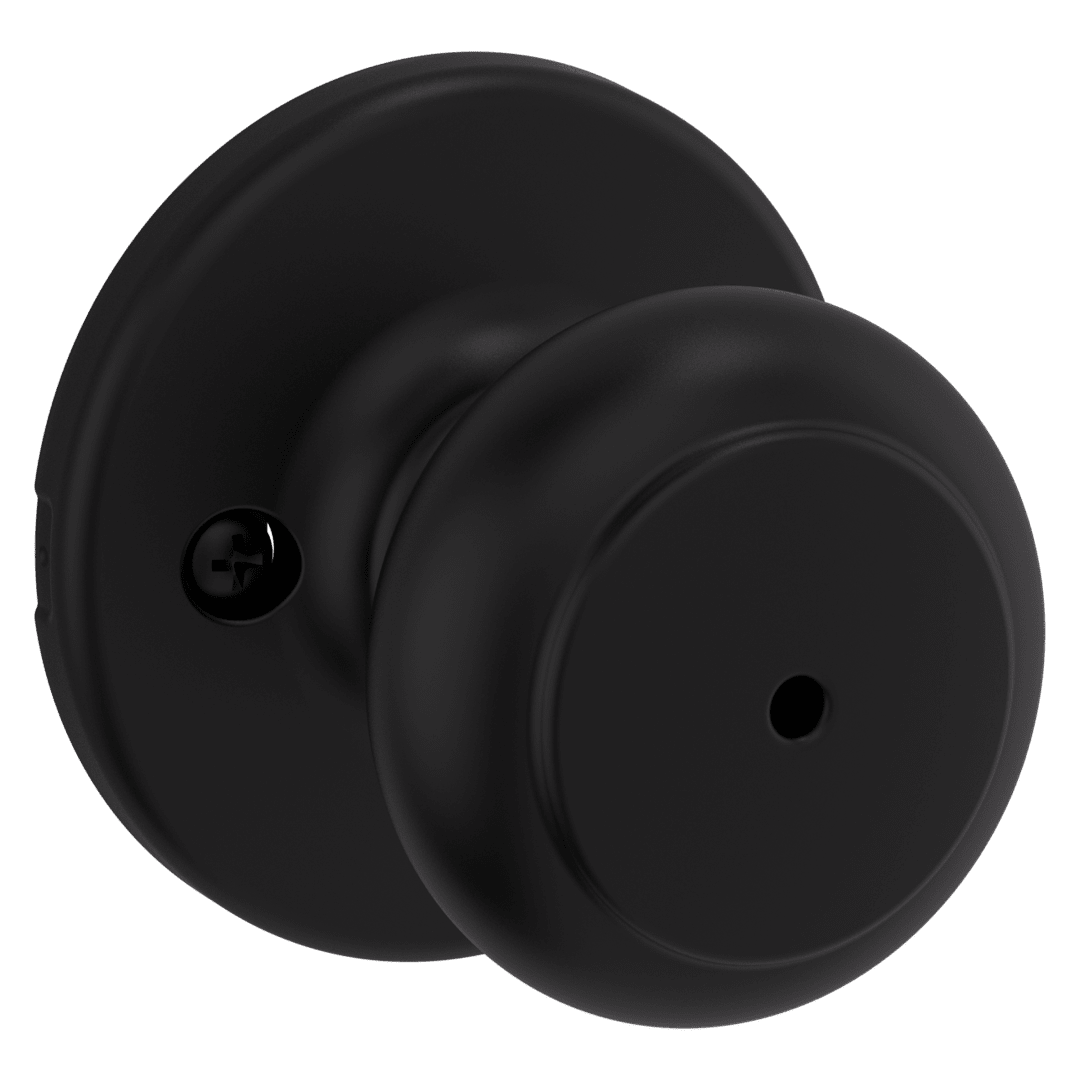 Cove Bed/Bath Knob in Matte Black